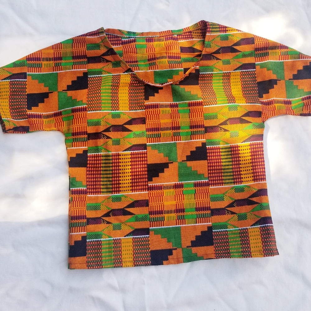 Kente shirt/toddler kente shirt/infant shirt/